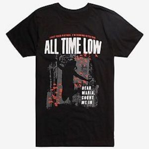 Pop Punk Rock Band ALL TIME LOW T SHIRT  Dear Maria Count Me  SZ  L